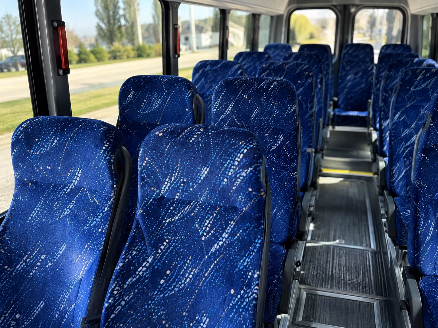 homestead 15 passenger minibus interior