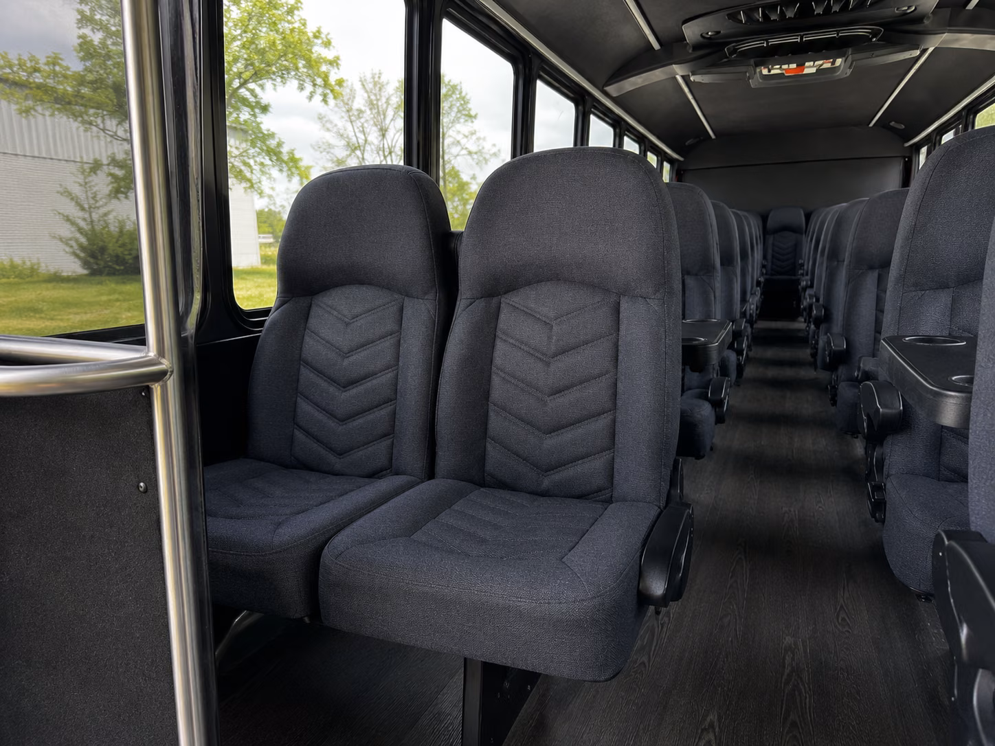 homestead 18 passenger minibus inside