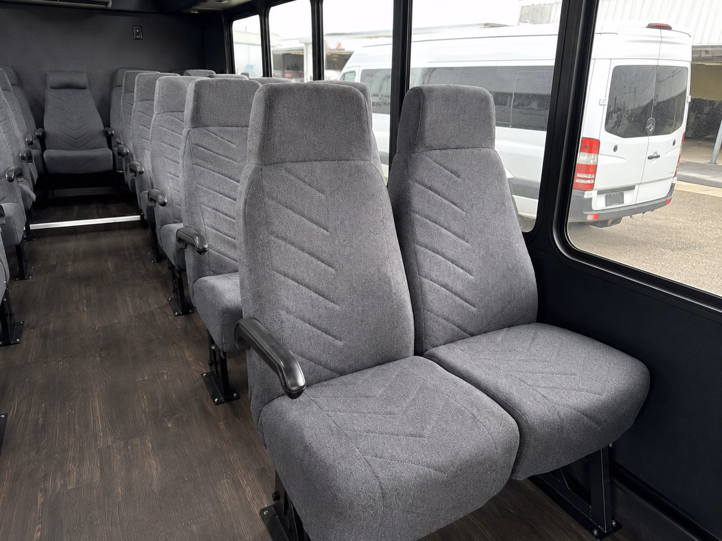 homestead 20 passenger minibus interior