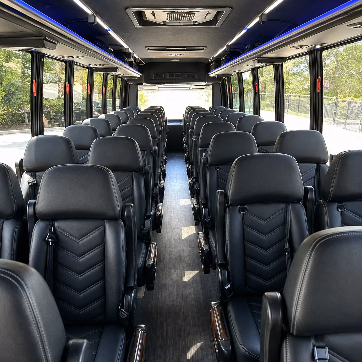 homestead 25 passenger minibus inside
