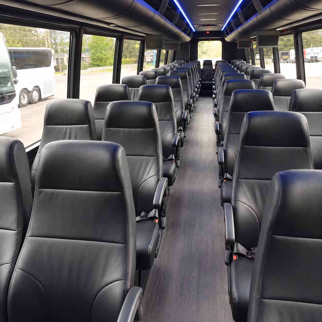 homestead 25 passenger minibus interior