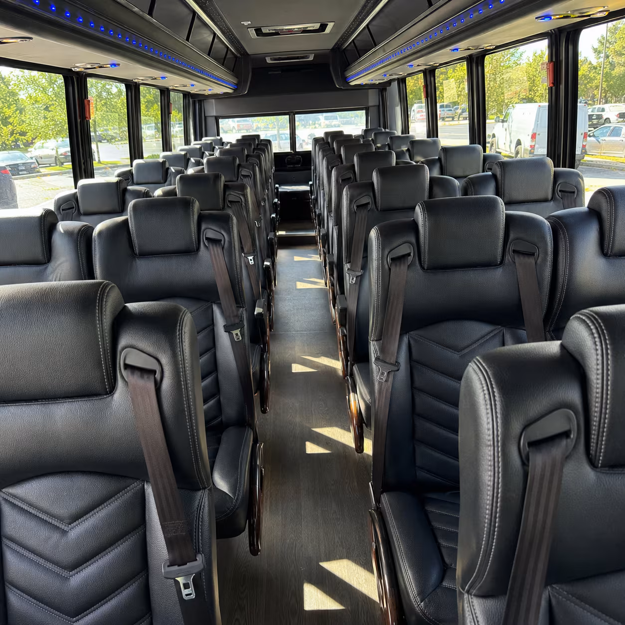 homestead 30 passenger minibus inside