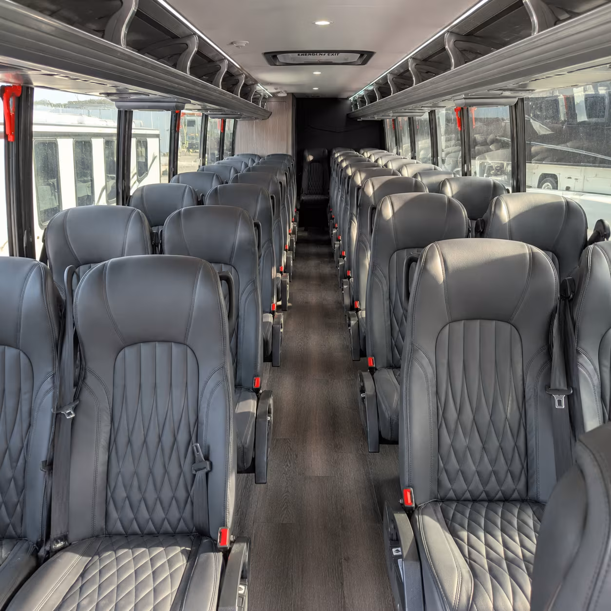 homestead 35 passenger minibus interior