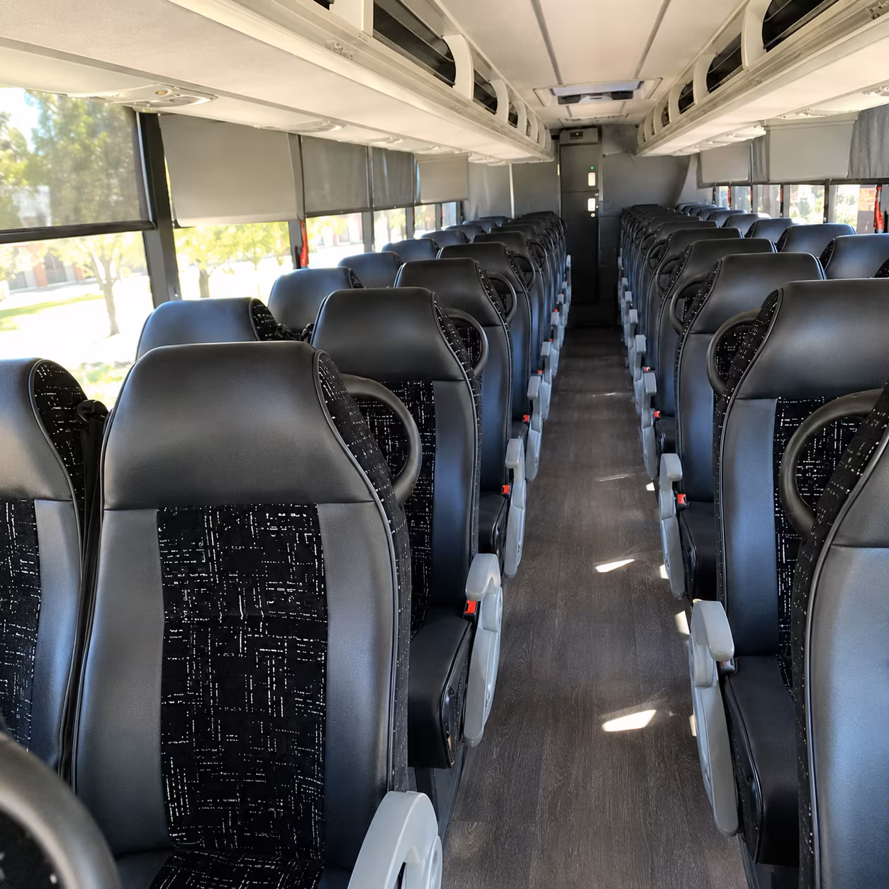homestead charter bus inside